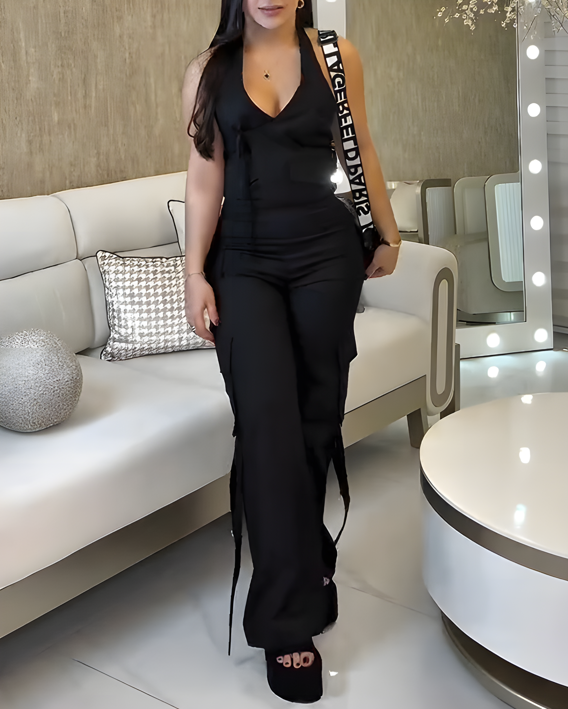 Sleeveless Casual 2-Piece Set