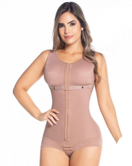 Hook And Eye Closure Breast Support Tummy Control Bodyshaper