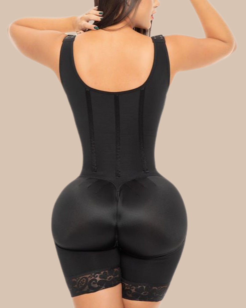 Tummy Control Shapewear With Front Closure Hooks