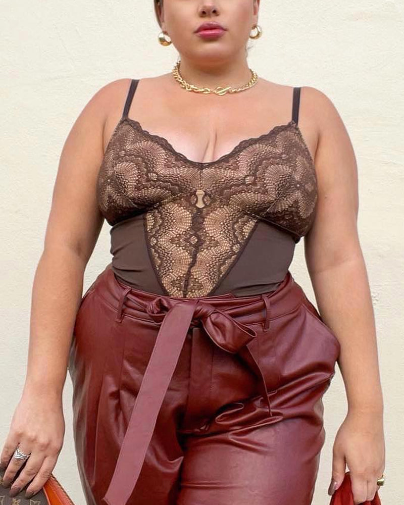 Sculpting Lace Bodysuit