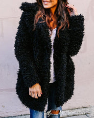 Oversized Fleece Faux Fur Coat