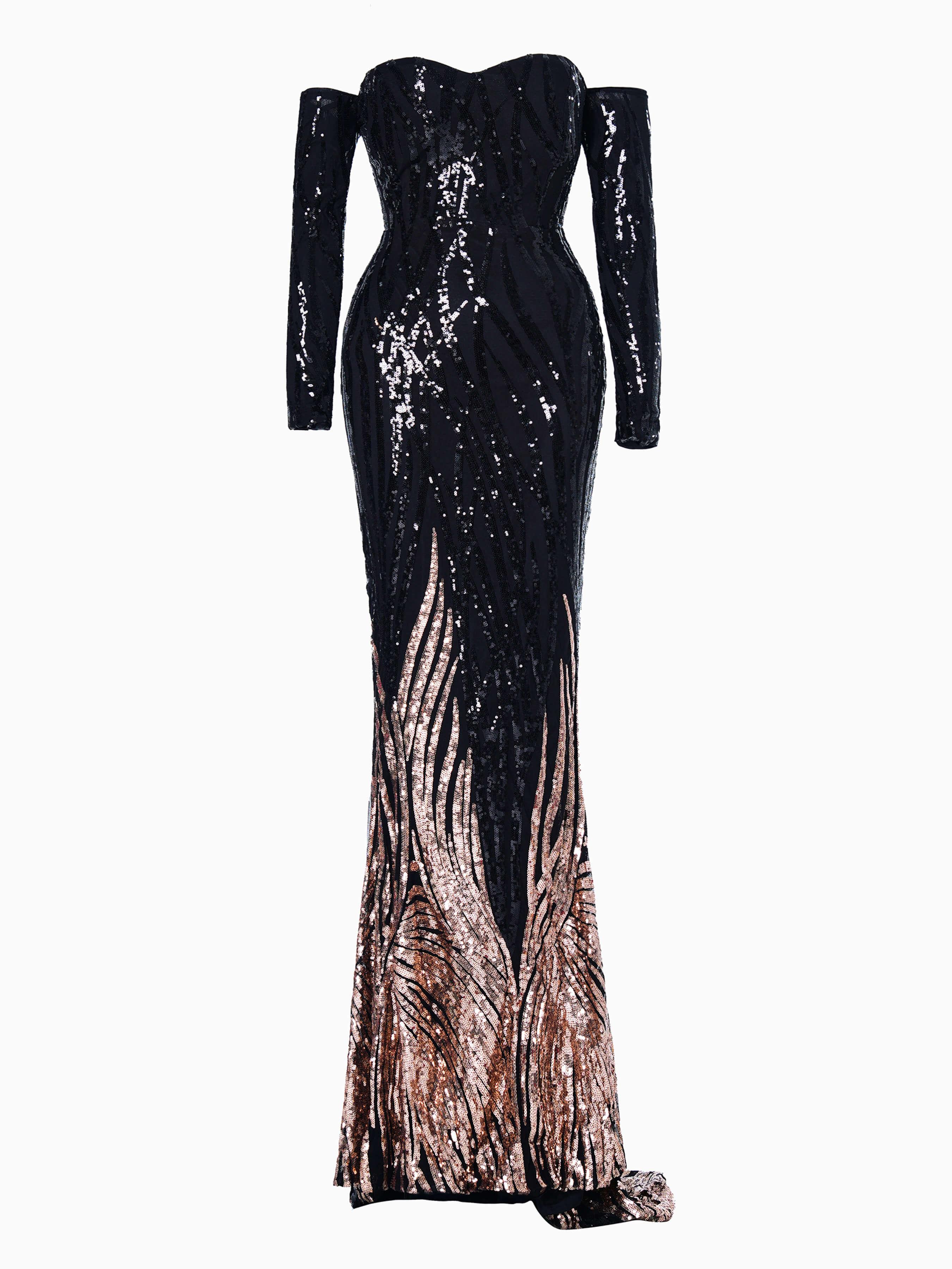 Mermaid Sequin Evening Dress