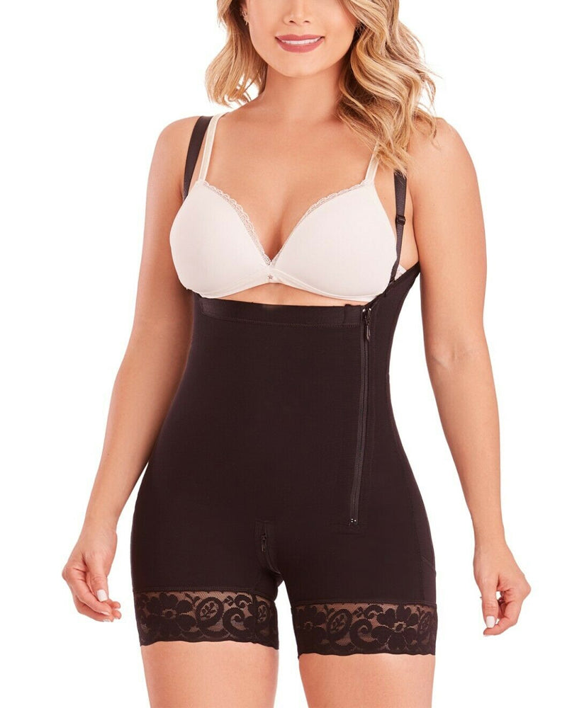 Side Zipper Strapless Slimming Shapewear
