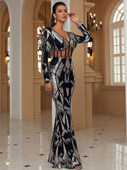 Formal Corset Sequin Dress