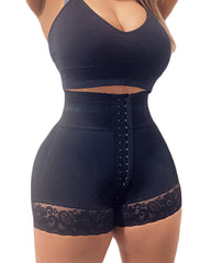 High Waisted Mid-Section Tummy Control Double Curvy Compression BBL Shorts