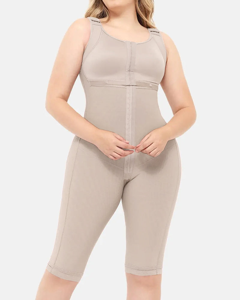 Double Compression Tummy Control Shapewear Faja With Bra