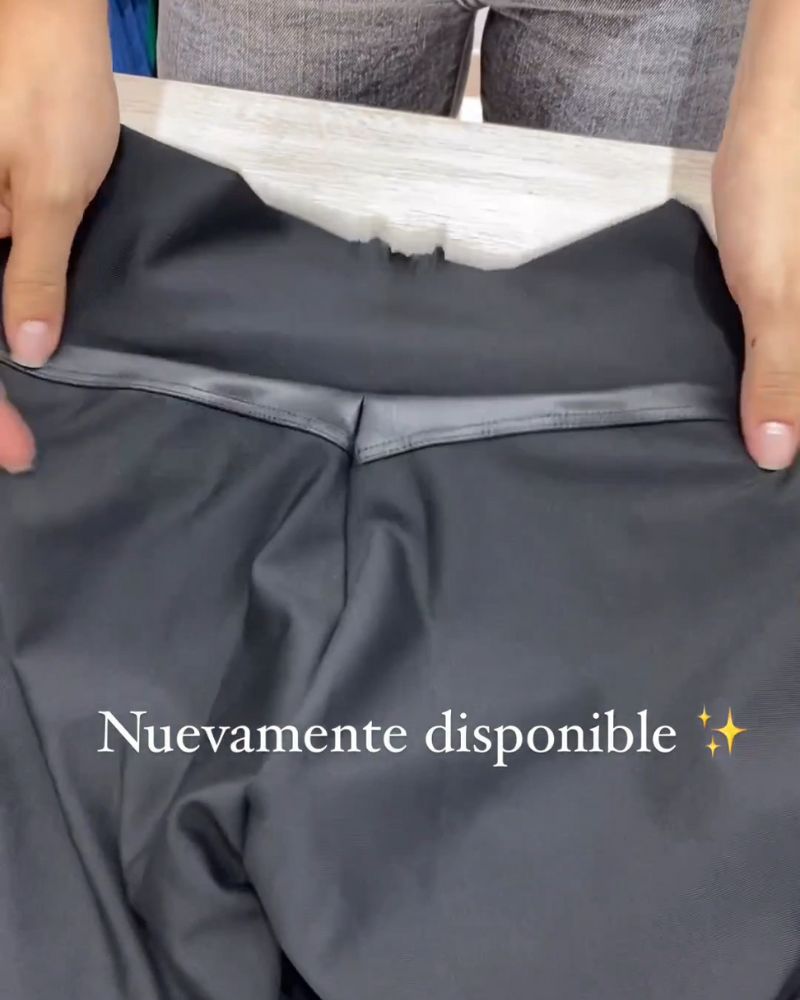 High Waisted Stretchy Faux Leather Leggings