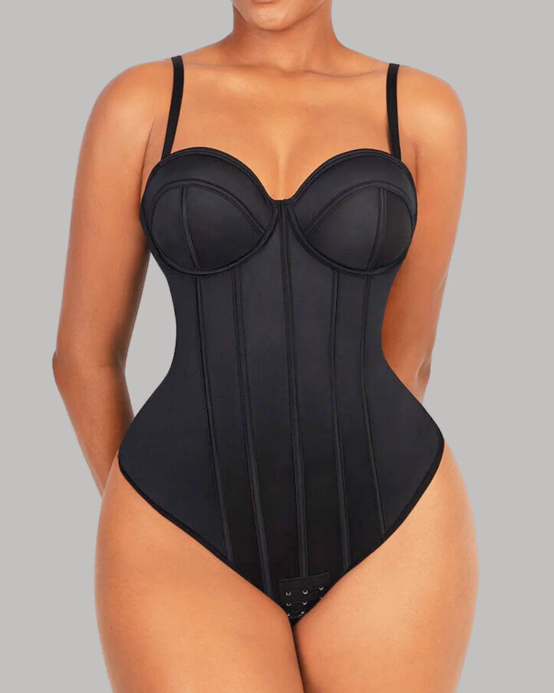 Cupped Strapless Bra-free Bodysuit Shapewear