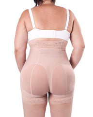 Extra High Waisted Butt Lifting Shaping Shorts With Zipper