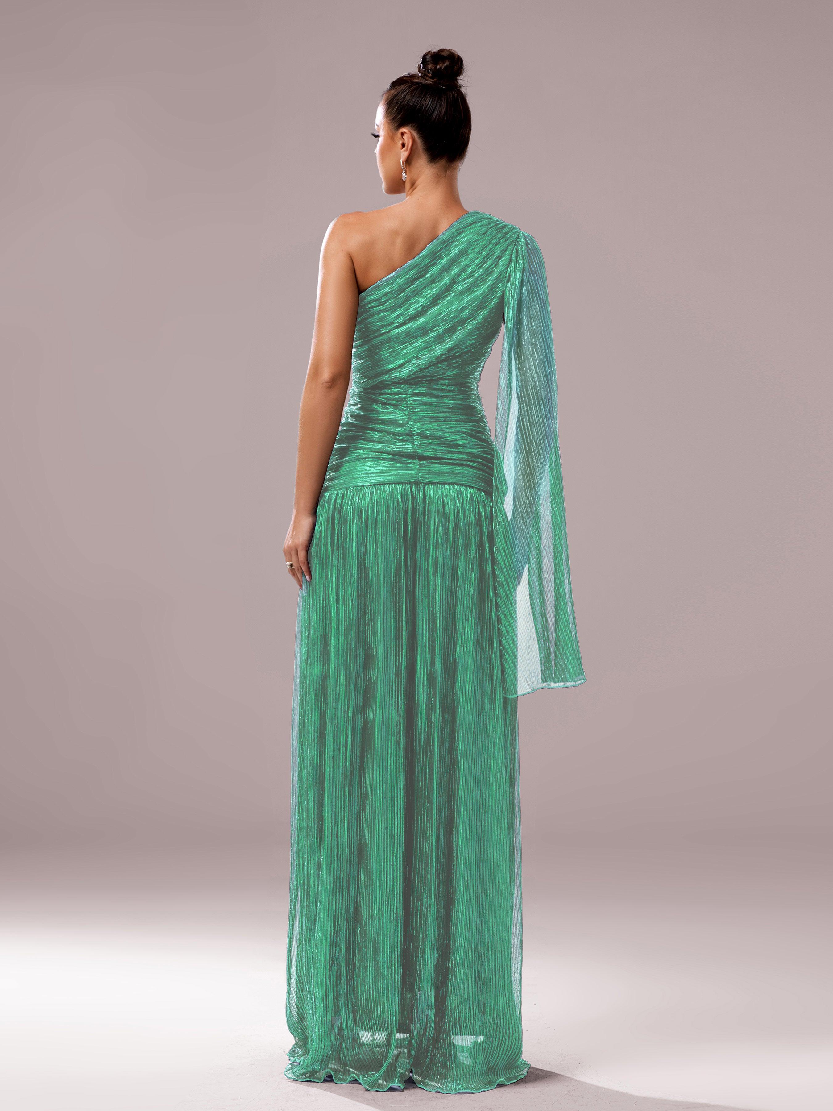 One Shoulder Cloak Prom Dress MCB0931