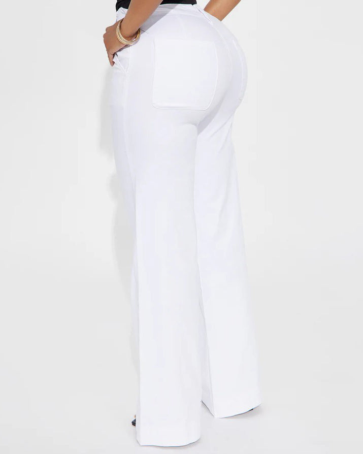 Wide-Leg Slimming Jeans