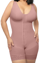 Mesh Zipper Bottom Crotch Compression Body Shaping Suit