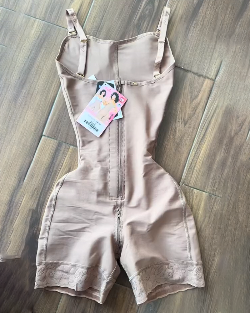 Zippered Tummy Control Butt Lifting Shapewear