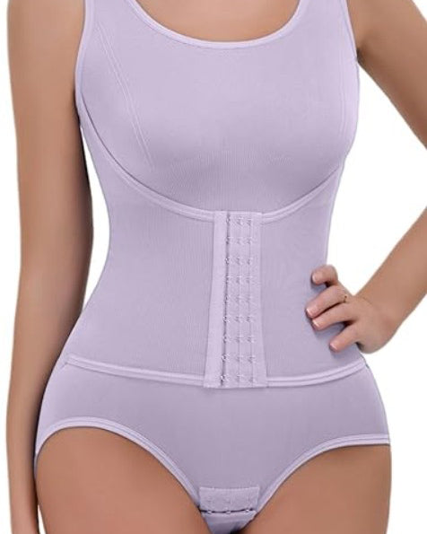 Seamless Comfortable Double-Layer Tummy Shaping Thong Bodysuit