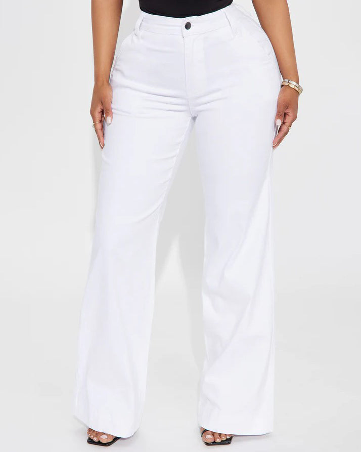 Wide-Leg Slimming Jeans