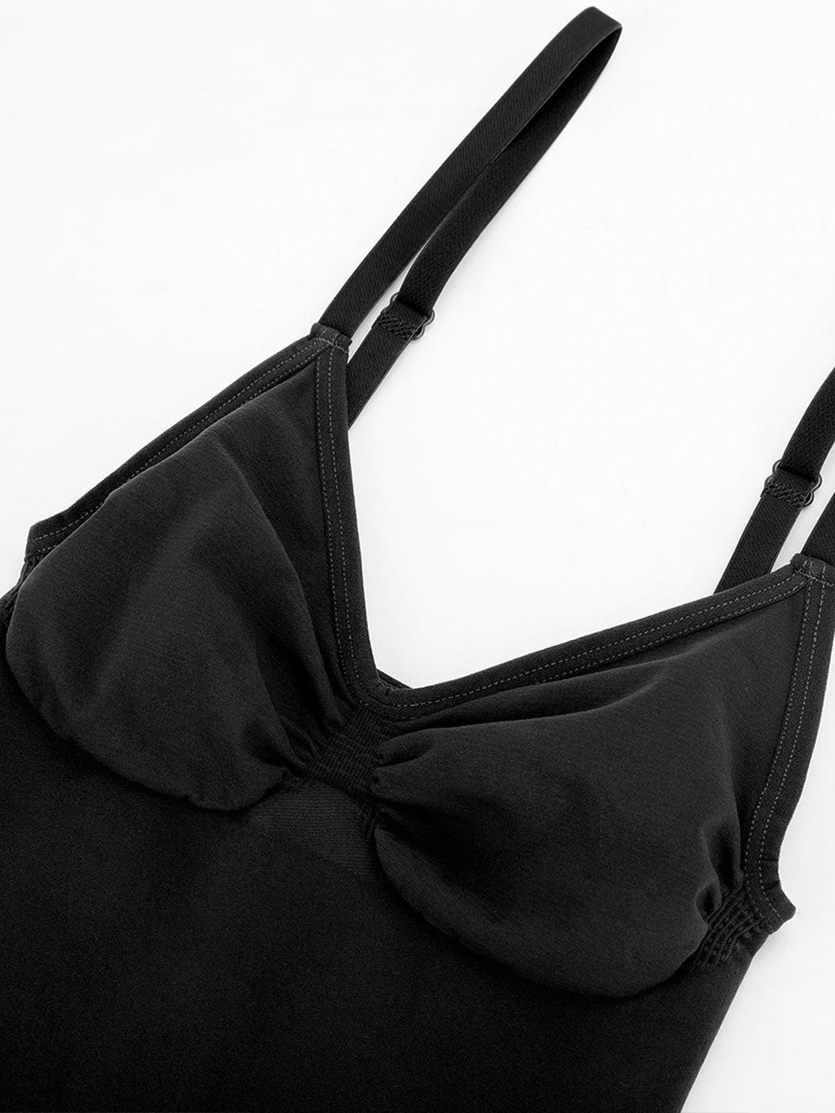 Seamless Waist-Breast Support Mid Thigh Body Shaper