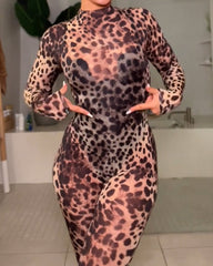 Leopard Print Jumpsuit
