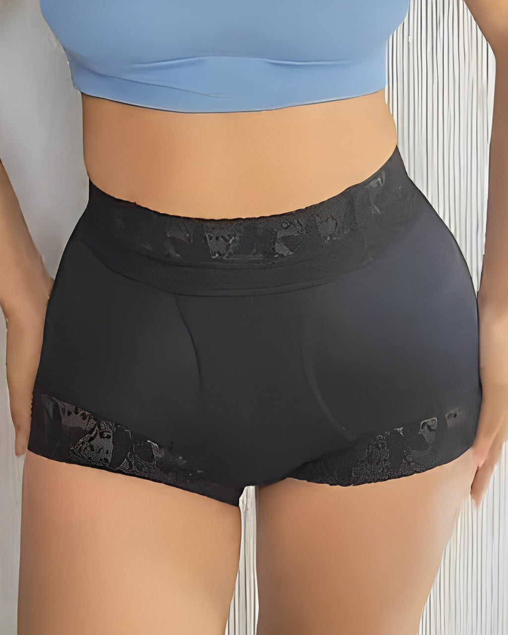 Lace Trim Tummy Control Shorts