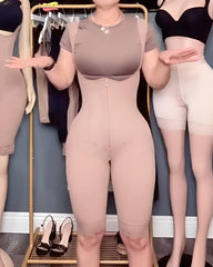 Mid-Length Steel Bone Tummy Sculpt Body Shaper
