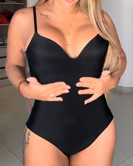 V-Neck Seamless Tummy Control Bodysuit