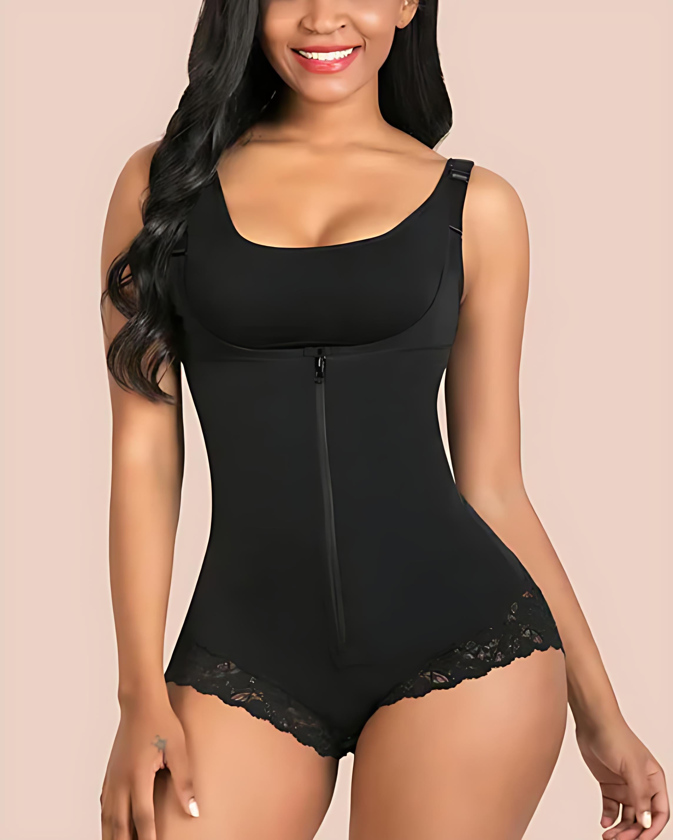 Front Zipper Butt Ehacncing Body Shaper