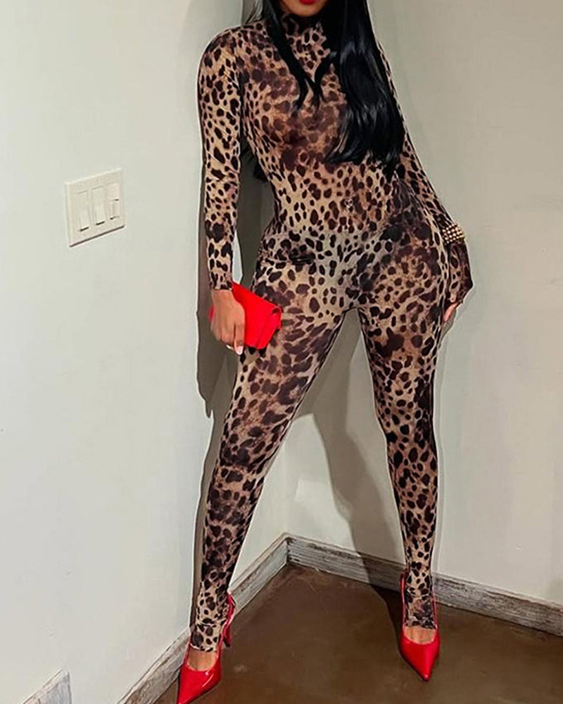 Leopard Print Jumpsuit