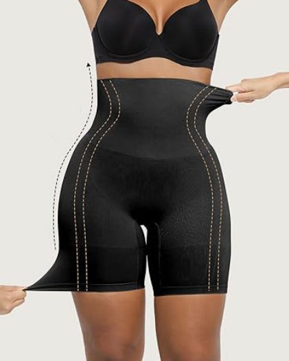 Seamless Tummy Shaping High-Rise Shapewear Shorts