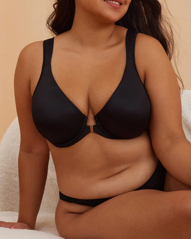 Plunge Wide Strap Bra