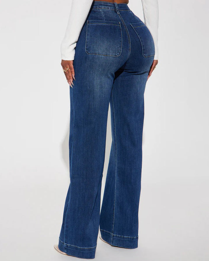 Wide-Leg Slimming Jeans