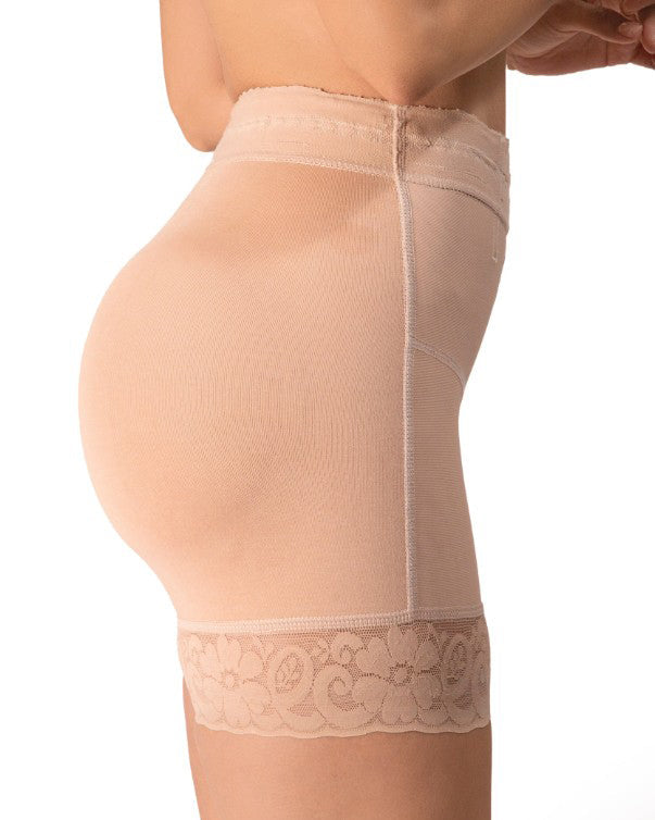 Lace Trim Butt Lifter Shaper Shorts