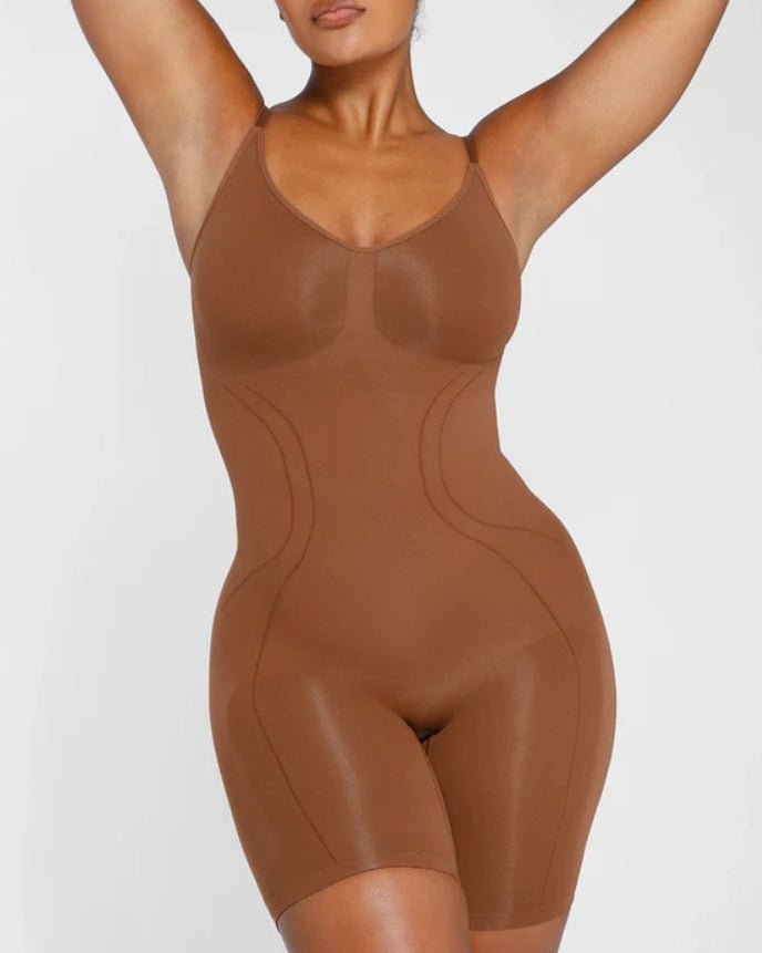 Sleeveless Seamless Tummy Shaping Full Body Shapewear
