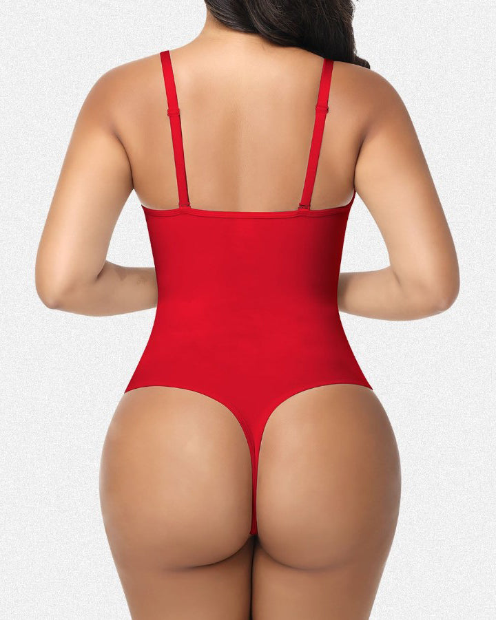 Deep V Plunge Tummy Control Slimming Bodysuit
