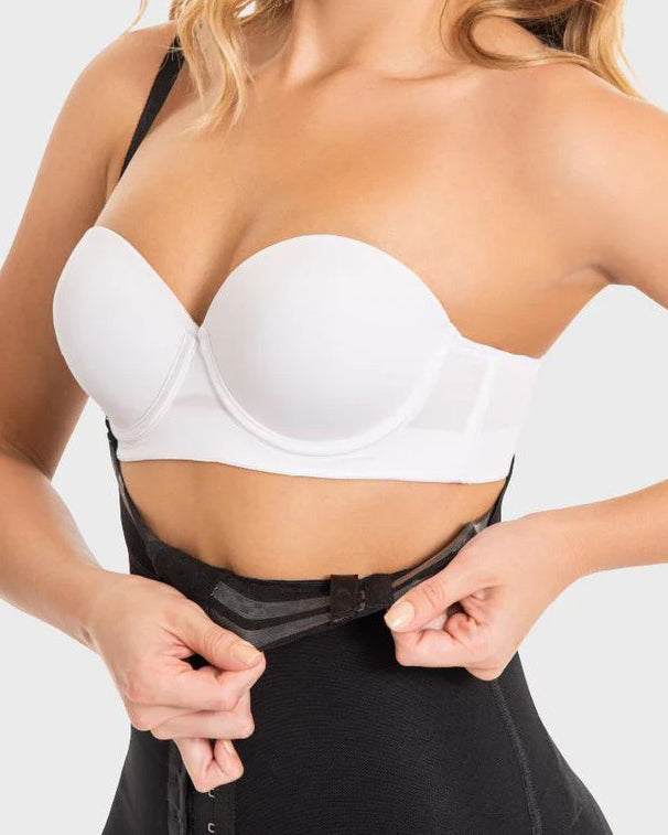 Tummy Sculpting Mid-Length Pants with Straps