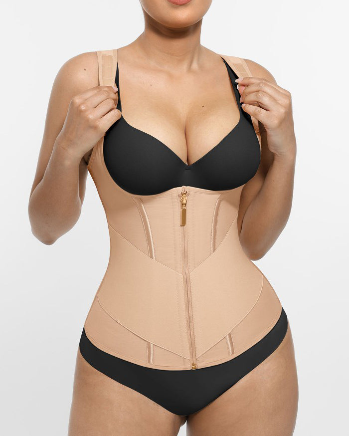 Double-Layer Tummy Compression Waist Trainer Vest
