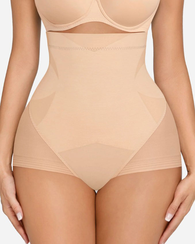 Sheer Mesh Tummy Shaping Shorts
