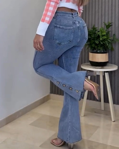 Skinny Slimming Fit Flare Jeans