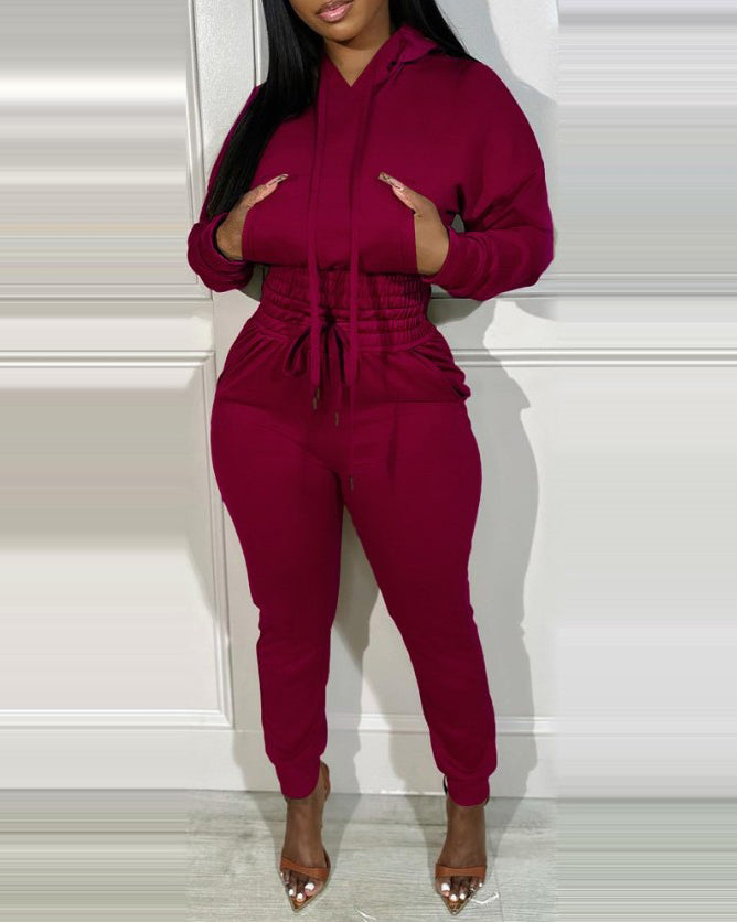 Casual Hoodie Two-Piece Set