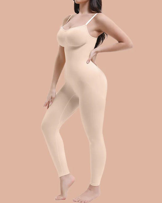 Seamless Comfort Shaping Long Sleeveless Full Body Shaper