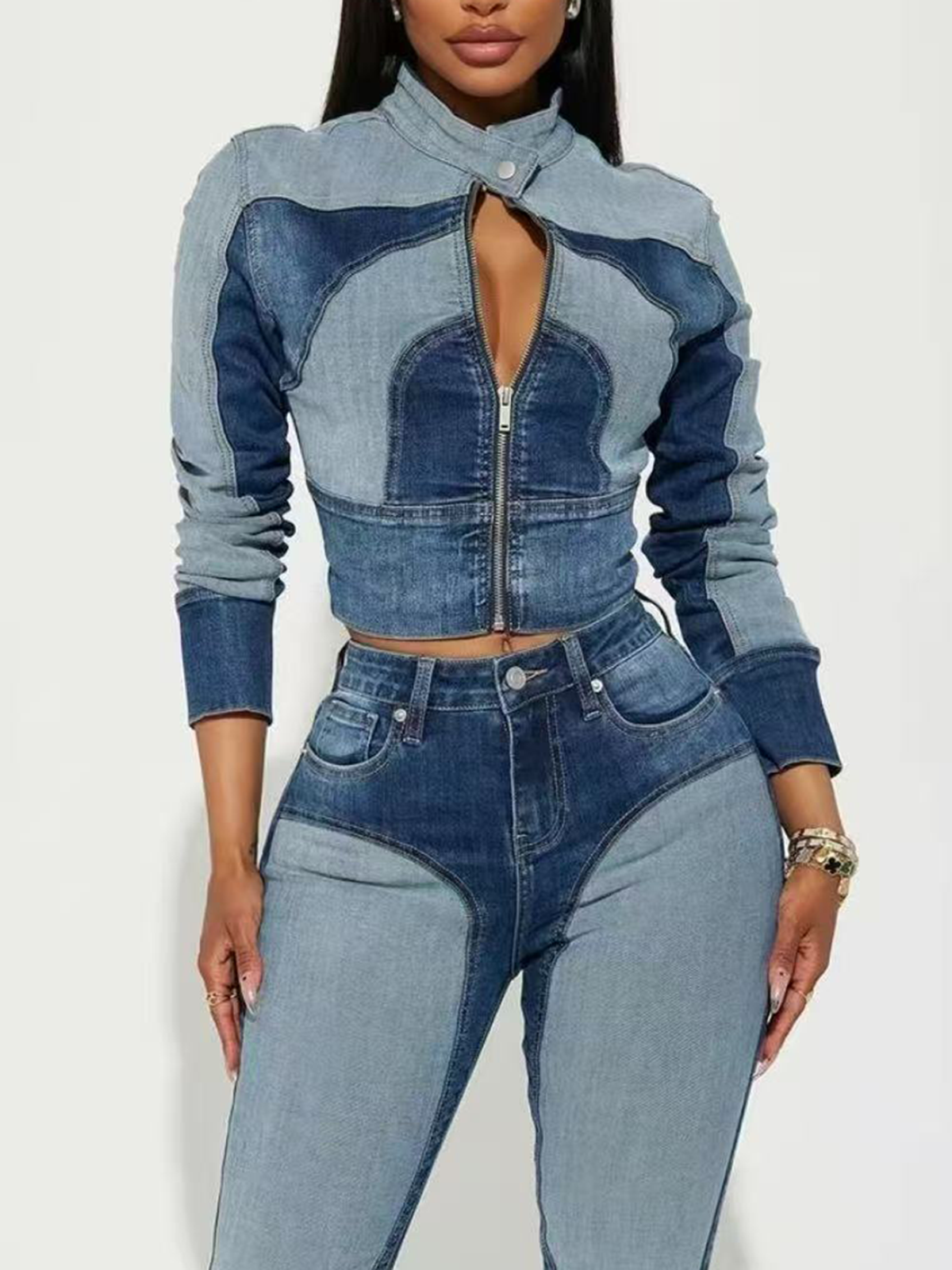 Patchwork Denim Jacket